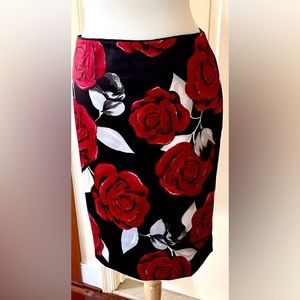 WHBM Satin Pencil Skirt
